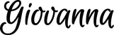 Produktbeispiel Schriftzug - Giovanna