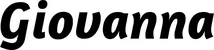 Produktbeispiel Schriftzug - Giovanna