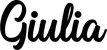Produktbeispiel Schriftzug - Giulia
