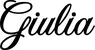 Produktbeispiel Schriftzug - Giulia