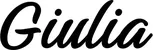 Produktbeispiel Schriftzug - Giulia