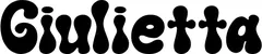 Produktbeispiel Schriftzug - Giulietta