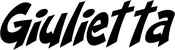 Produktbeispiel Schriftzug - Giulietta