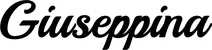 Produktbeispiel Schriftzug - Giuseppina