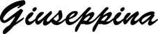 Produktbeispiel Schriftzug - Giuseppina