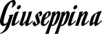 Produktbeispiel Schriftzug - Giuseppina
