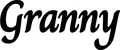 Produktbeispiel Schriftzug - Granny