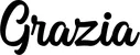 Produktbeispiel Schriftzug - Grazia