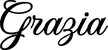 Produktbeispiel Schriftzug - Grazia