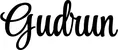 Produktbeispiel Schriftzug - Gudrun