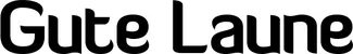 Produktbeispiel Schriftzug - Gute Laune