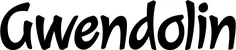 Produktbeispiel Schriftzug - Gwendolin