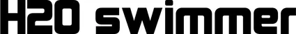 Produktbeispiel Schriftzug - H2O swimmer