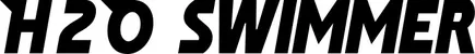 Produktbeispiel Schriftzug - H2O swimmer