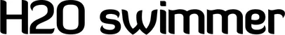 Produktbeispiel Schriftzug - H2O swimmer