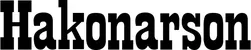 Produktbeispiel Schriftzug - Hakonarson