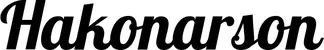 Produktbeispiel Schriftzug - Hakonarson