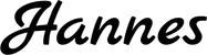 Produktbeispiel Schriftzug - Hannes
