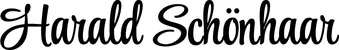 Produktbeispiel Schriftzug - Harald Schönhaar