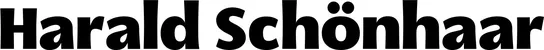 Produktbeispiel Schriftzug - Harald Schönhaar