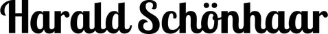 Produktbeispiel Schriftzug - Harald Schönhaar