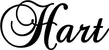 Produktbeispiel Schriftzug - Hart