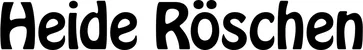 Produktbeispiel Schriftzug - Heide Röschen