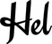 Produktbeispiel Schriftzug - Hel
