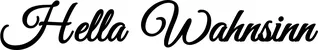 Produktbeispiel Schriftzug - Hella Wahnsinn