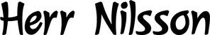 Produktbeispiel Schriftzug - Herr Nilsson