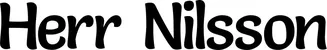 Produktbeispiel Schriftzug - Herr Nilsson