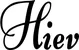 Produktbeispiel Schriftzug - Hiev