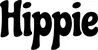 Produktbeispiel Schriftzug - Hippie