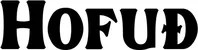 Produktbeispiel Schriftzug - Hofuð