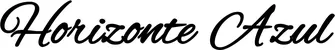 Produktbeispiel Schriftzug - Horizonte Azul
