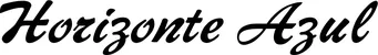 Produktbeispiel Schriftzug - Horizonte Azul