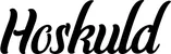 Produktbeispiel Schriftzug - Hoskuld