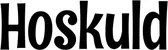 Produktbeispiel Schriftzug - Hoskuld