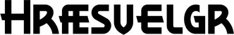 Produktbeispiel Schriftzug - Hræsvelgr
