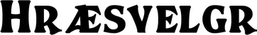 Produktbeispiel Schriftzug - Hræsvelgr