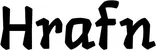 Produktbeispiel Schriftzug - Hrafn