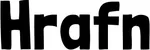 Produktbeispiel Schriftzug - Hrafn