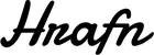 Produktbeispiel Schriftzug - Hrafn
