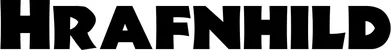 Produktbeispiel Schriftzug - Hrafnhild