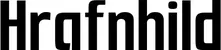 Produktbeispiel Schriftzug - Hrafnhild