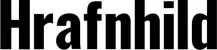 Produktbeispiel Schriftzug - Hrafnhild