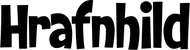 Produktbeispiel Schriftzug - Hrafnhild