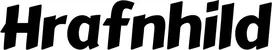 Produktbeispiel Schriftzug - Hrafnhild