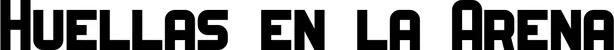 Produktbeispiel Schriftzug - Huellas en la Arena