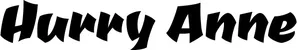 Produktbeispiel Schriftzug - Hurry Anne